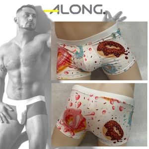 Along Square Cut Pouch Swim Briefs Medium 30-38" waist Gently worn